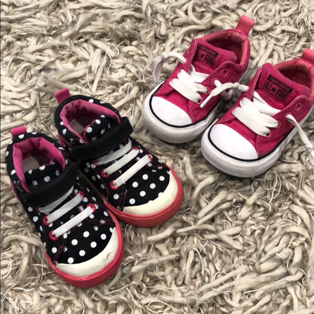 Size 4 Converse & See Kai Run sneakers